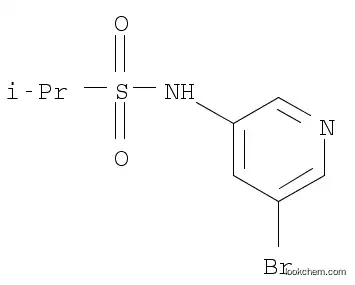 Molecular Structure of 1093819-33-0 (N-(5-bromopyridin-3-yl)propane-2-sulfonamide)